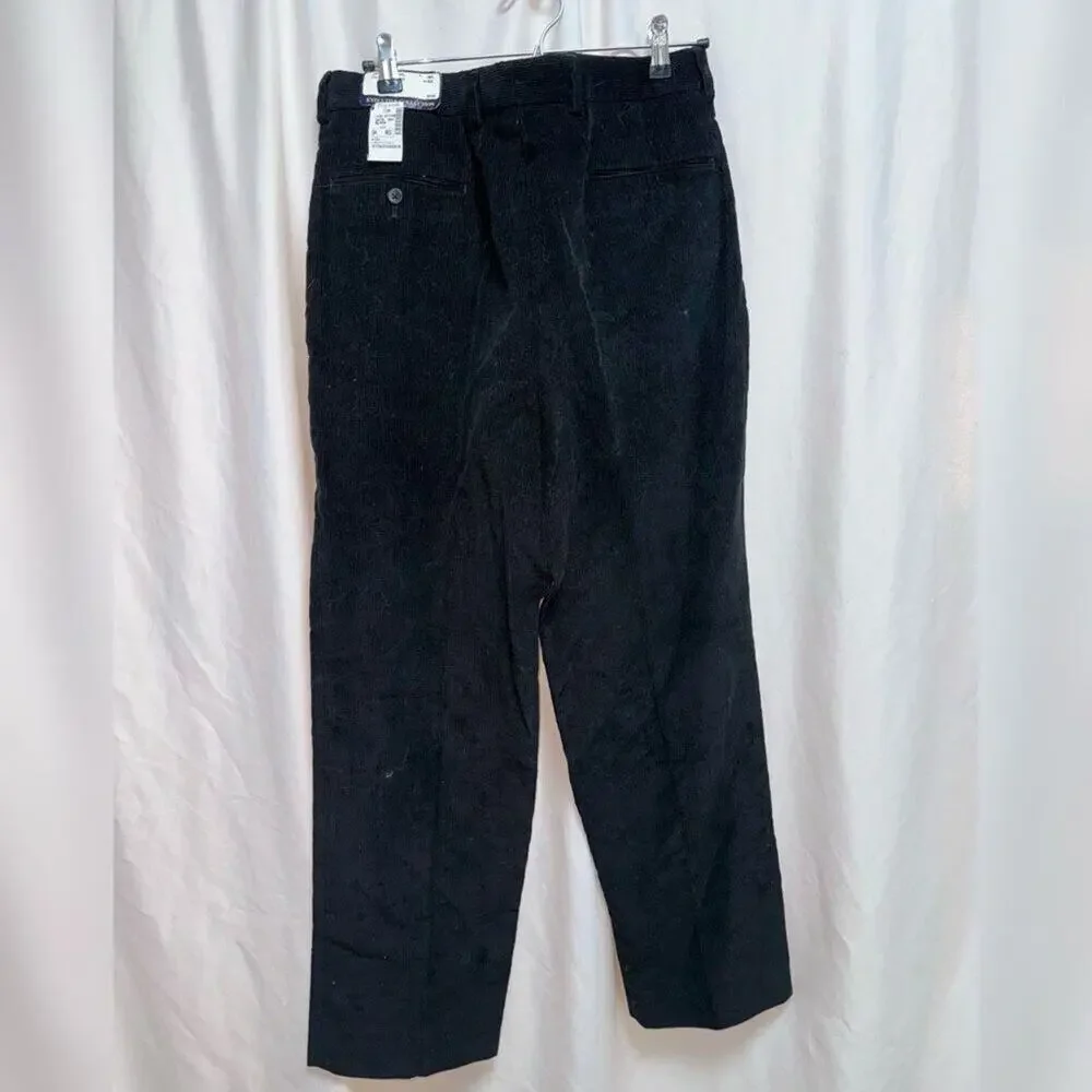 Jos A. Bank Black Corduroy Pants | Sz 34, NWT